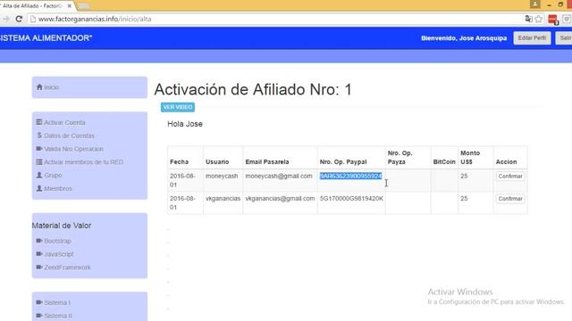 Activar cuenta, Plataforma con Php - Mysql - ZendFrame 2, JavaScript, Bootstrap. смотреть онлайн