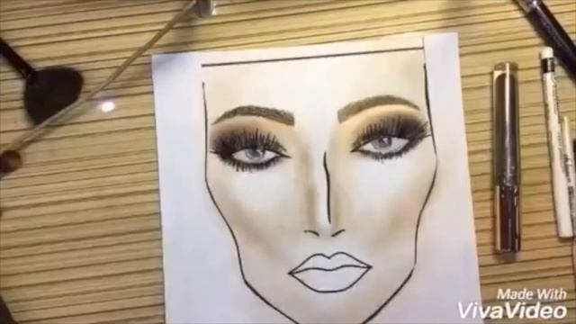 Face Chart Makeup & Азиза Рисует Макияж на Бумаге смотреть онлайн