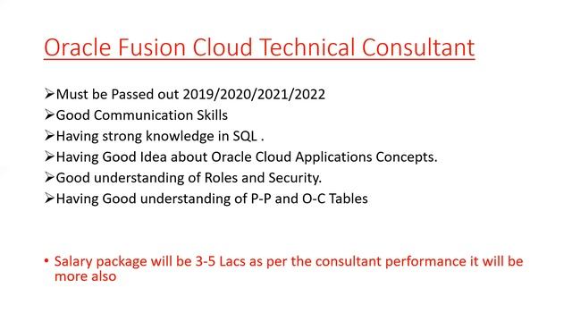 Oracle Cloud and EBS Technical Fresher Jobs смотреть онлайн