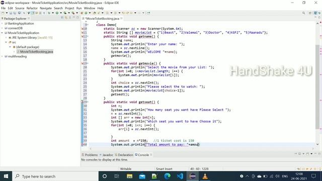 Movie Ticket Booking Application in #Java смотреть онлайн