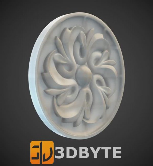 #3dmodel - Round #decor 35 || Круглый декор 35 #3dbyte  #3dprint