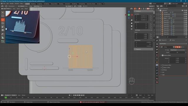 Создаем UI Concept телефона | Blender 2.93 | 3d illustration смотреть онлайн