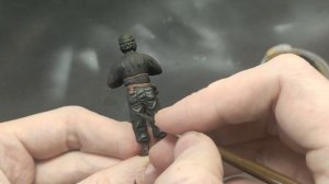 Покраска фигурки танкиста в 1/35 масштабе