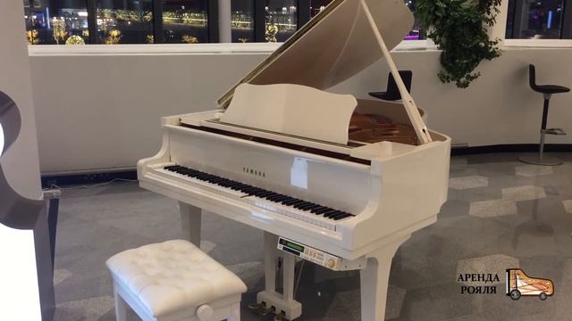 Белый Рояль Yamaha C1 с самоиграющей системой Disklavier смотреть онлайн