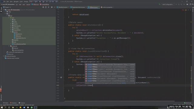 33.5 DB Service- CreateDBData Method