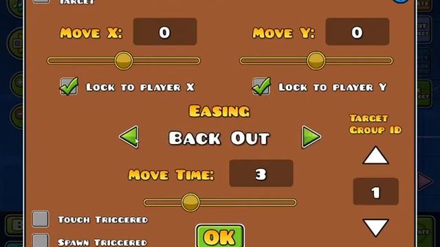 Триггеры Move и Rotate. Как двигать объекты в ГД. смотреть онлайн