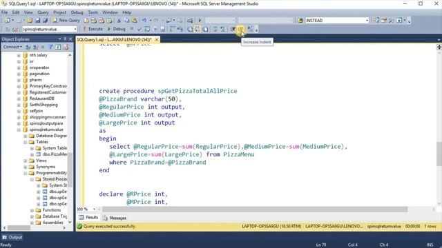 Stored Procedure With Return Value | Difference Between S.P. With Output Parameters and Return Valu смотреть онлайн