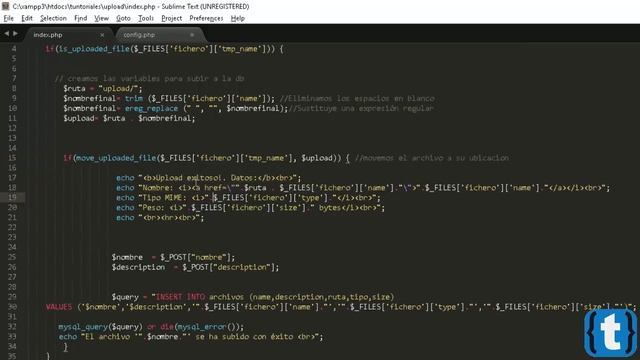 [DESCARGA] SUBIR ARCHIVOS CON PHP Y MYSQL (VIDEOS, AUDIOM ETC) смотреть онлайн
