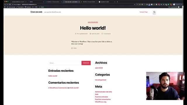 Crea tu sitio web en WordPress desde 0 - Pasos básicos via streaming смотреть онлайн