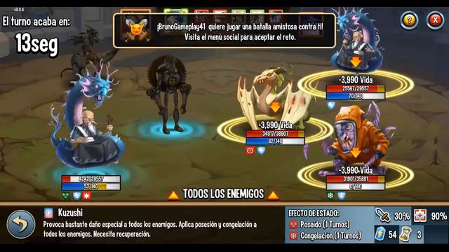 MITICO OSTEOCLAST (LV 100) COMBATES PVP - Monster Legends Review