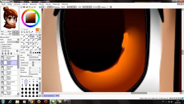 Урок Easy Paint Tool SAI - рисуем глаза МЫШКОЙ смотреть онлайн