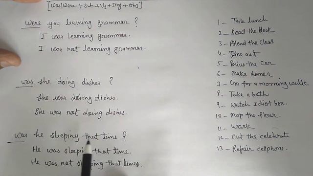 Past continuous tense || Past Continuous interrogative in details || By English corner... смотреть онлайн