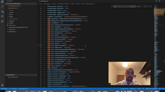 VS Code Setting: scss.* смотреть онлайн