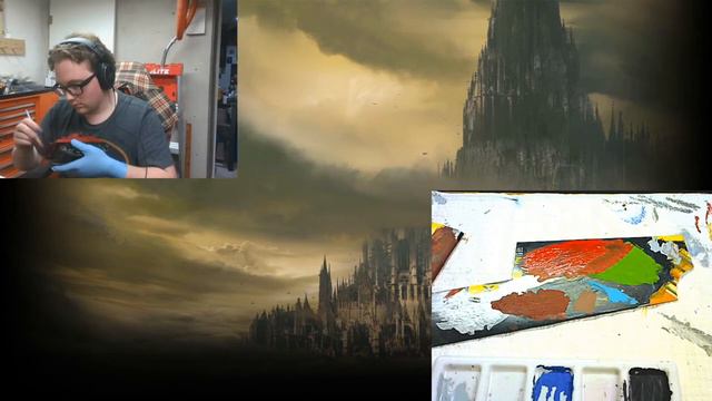 Warhammer 40k Painting Stream Highlight: Tank Kit Bash Speed-paint.
