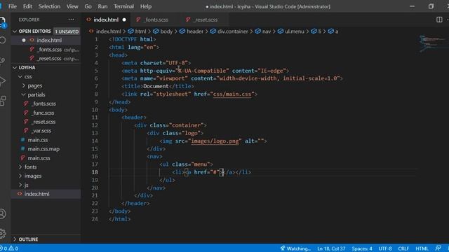 Frontend darslari | 18-dars SASS Preprosessoridan foydalanish darsi 2-qism | SASS смотреть онлайн