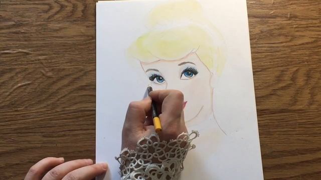 How to draw Cinderella. Как нарисовать Золушку смотреть онлайн