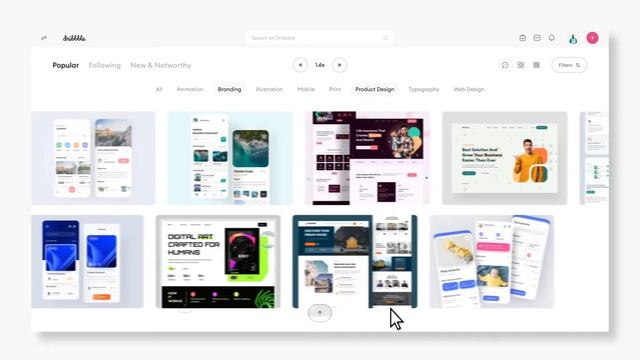 Dribbble Redesign - Animation смотреть онлайн