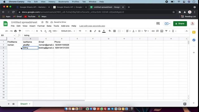 Google Sheets API | Get Google Spreadsheet смотреть онлайн