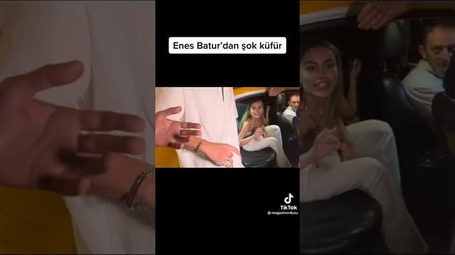 Enes Batur kameraların önünde küfür etti s*kt*r git