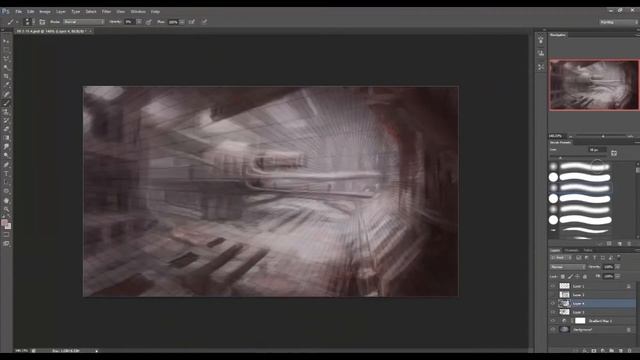 How to make a Concept Art - the Factory (#Photoshop) смотреть онлайн