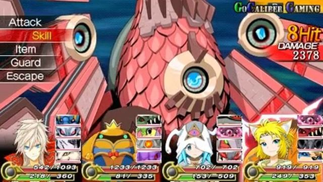 Unchained Blades PSP Walkthrough - Part 62 - Titan Aguila BOSS BATTLE