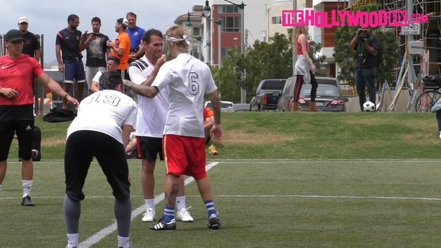 Justin Bieber Nearly Breaks His Ankles In A Super Intense Championship Soccer Match 5.12.18 смотреть онлайн