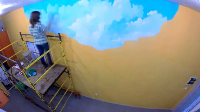 Рисунок на стене у нас в офисе (timelapse) смотреть онлайн