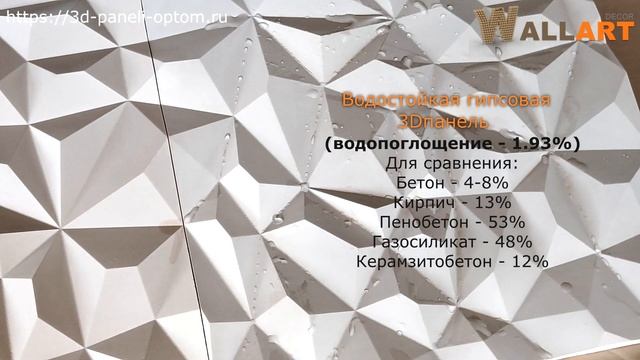 Водостойкие гипсовые 3D панели. Уникальный видео обзор смотреть онлайн