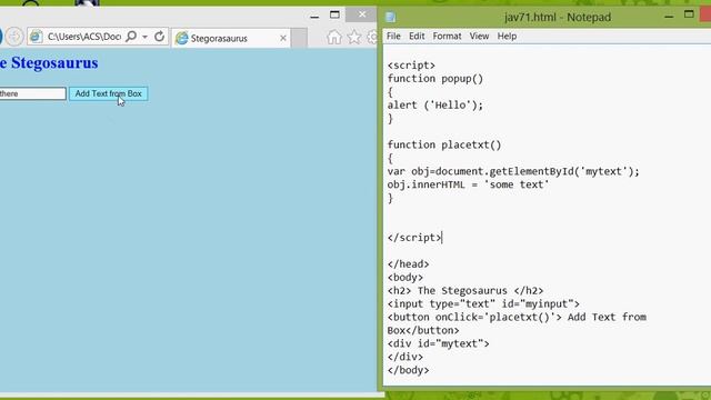 Use JavaScript associated with an input смотреть онлайн