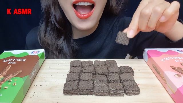 ASMR BASKIN ROBBINS FLAVORS SNACKS, EATING MUKBANG 베스킨라빈스 딸기스틱 초코스틱 미니웨하스 смотреть онлайн