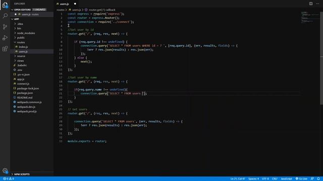 Node.js & Express : MySQL GET Requests смотреть онлайн