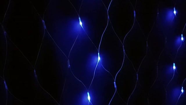 Гирлянда Сетка Цвет Синий