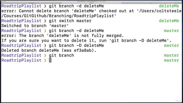 010 Deleting & Renaming Branches смотреть онлайн