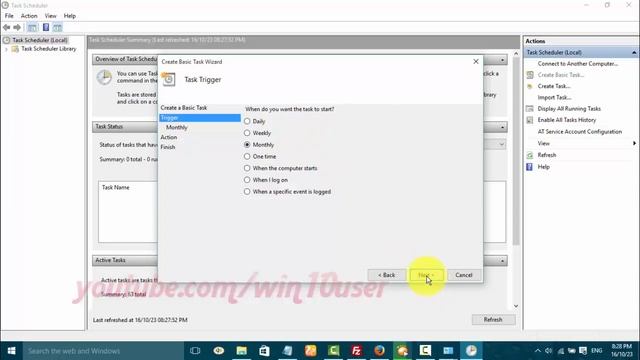 Windows 10 : How to add or create Task Scheduler смотреть онлайн