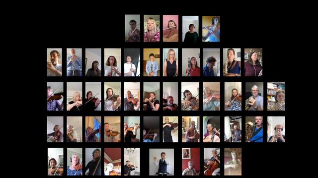 The Quarantine Symphony Orchestra: Beethoven Symphony no. 7 in A Major, Allegretto смотреть онлайн