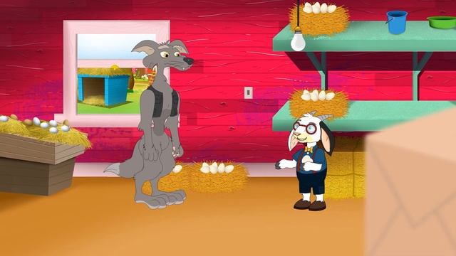 Wolf and Seven Little Goats - Genius Goat - Riddles | KONDOSAN English | Bedtime Stories for Kids смотреть онлайн