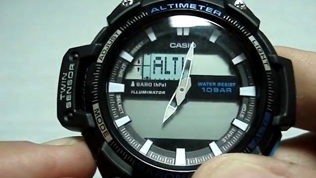 Casio SGW-450H-1AER настройка часов смотреть онлайн