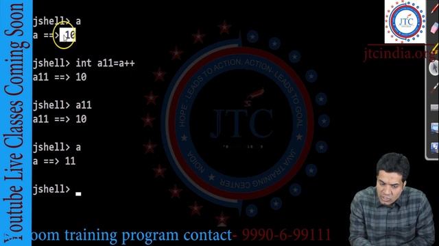 Increment And Decrement Operator in java | Example Using JShell Part-37 смотреть онлайн