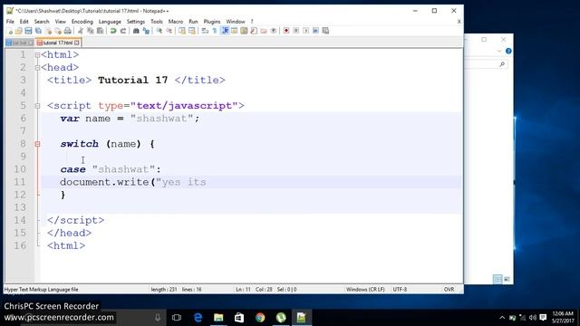 Nepali Javascript tutorial 17 switch statement смотреть онлайн