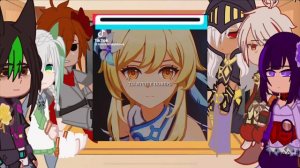 ||Реакция персонажей геншина на Люмин||      2/?