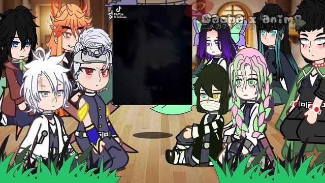 Hashiras react to ?????// Gacha reaction/demon slayer ? смотреть онлайн
