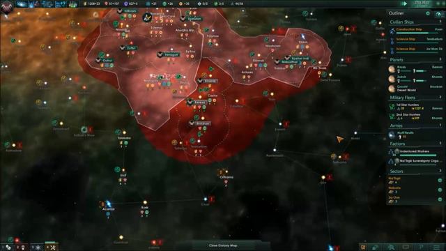 Stellaris Speed Run - Krexan Empire Part #1 (8:48 Clear) смотреть онлайн