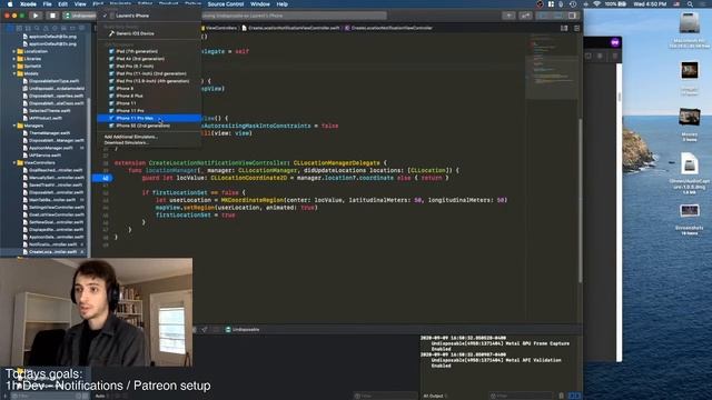 Live iOS Development - Setting up notifications and more! смотреть онлайн