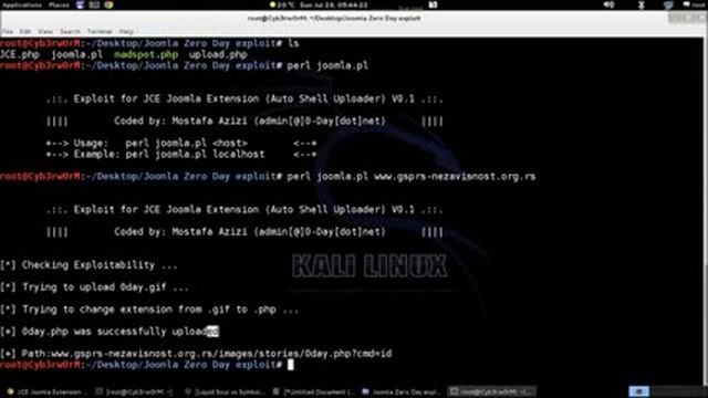 Joomla JCE Exploit Remote Shell Upload смотреть онлайн
