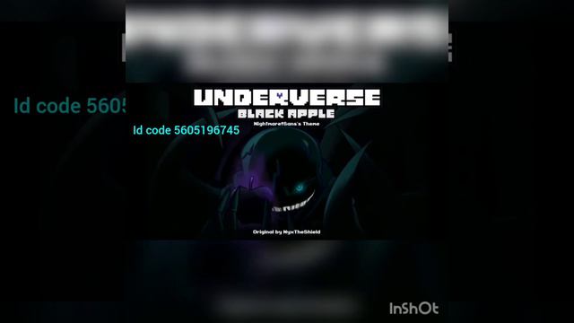 Black apple Nightmare theme Underverse Roblox id (20 likes!) смотреть онлайн
