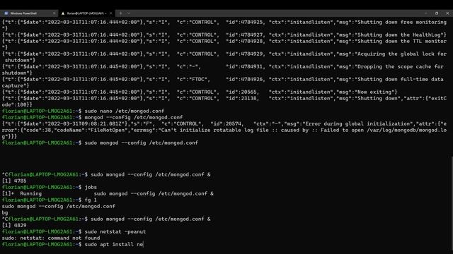 STACK JS 2/6 - Installation de MongoDB смотреть онлайн