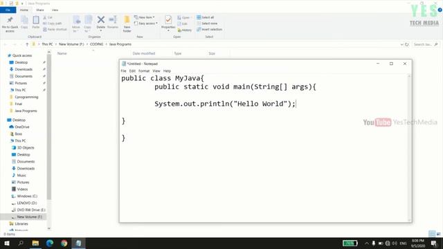 First JAVA Program(Hello World) | Java Programming Malayalam Tutorial | Part 3 0f 30 | смотреть онлайн