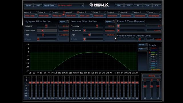Helix DSP Setting Inputs, Outputs, and X-overs смотреть онлайн