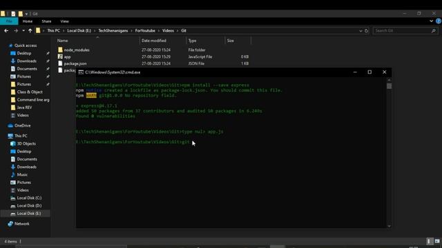 How to upload project on Github using CMD | Creating a project using cmd | Tech Shenanigans Tutoria смотреть онлайн