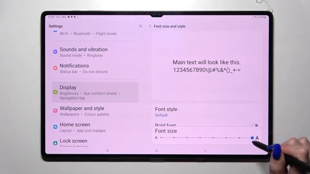 Samsung Galaxy Tab S8 Ultra - How To Change Font SIze смотреть онлайн